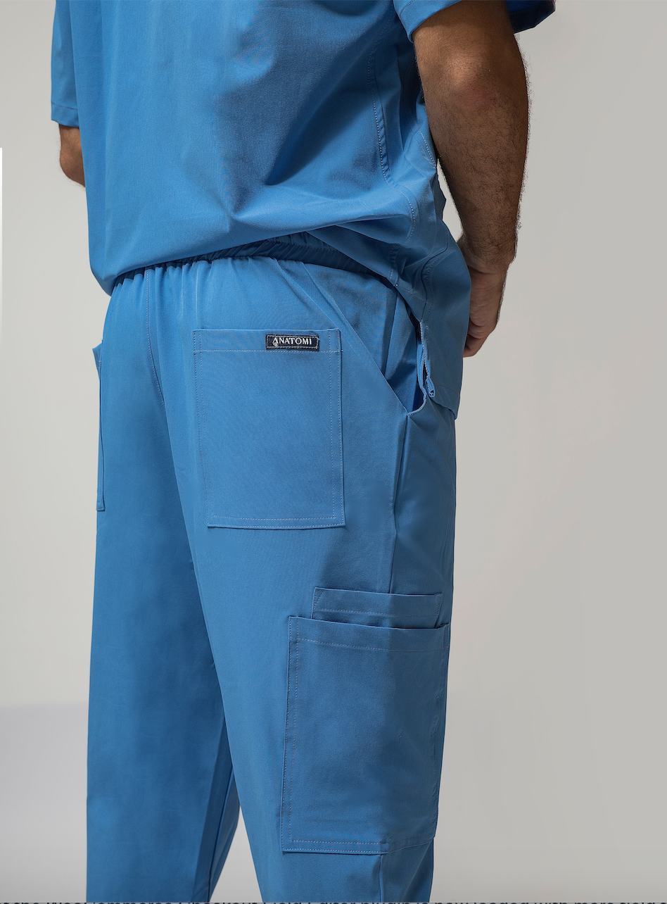 PANTALÓN CARGO – AZUL CIELO